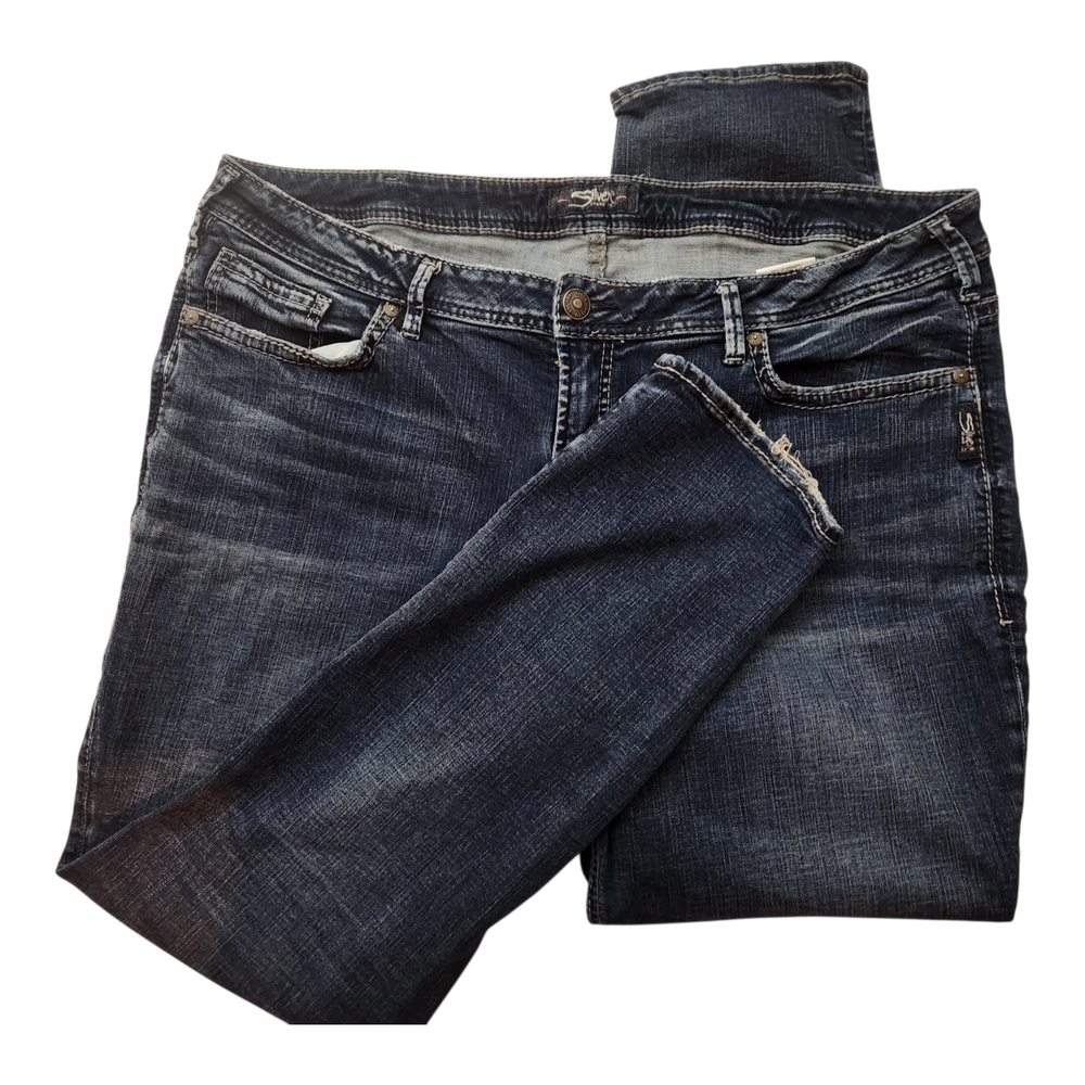Silver "Sam" Mid Rise Slouchy Fit Slim Leg Boyfriend Fit In Stretch Denim 20/29